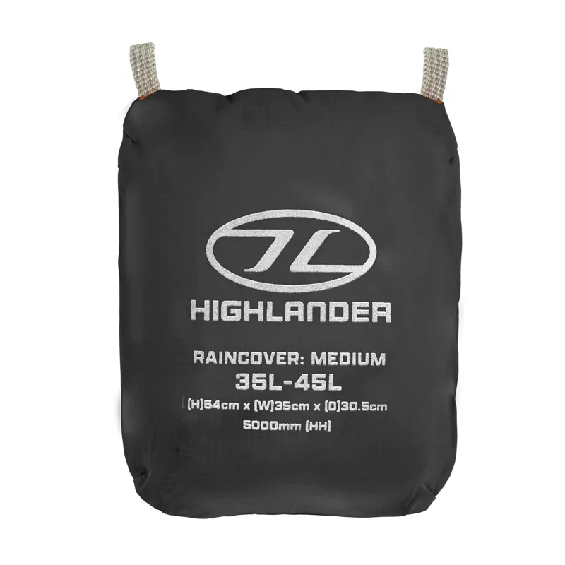 Highlander Ducks Back Raincover Medium 35-45L in Black-2