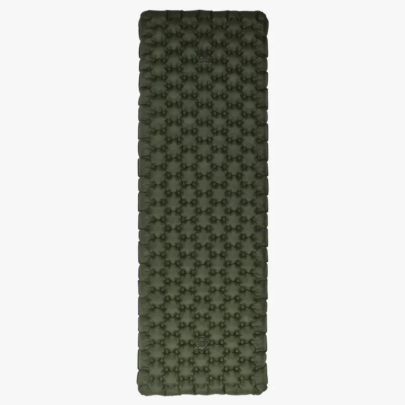 Highlander Nap-Pak Arctic R11 Inflatable Sleeping Mat in Olive Greeb-1