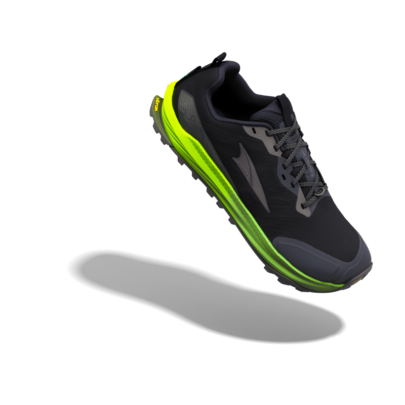 Altra Lone Peak 9+ Trail Running Shoes Mens in Black/Dark Gull Grey-2