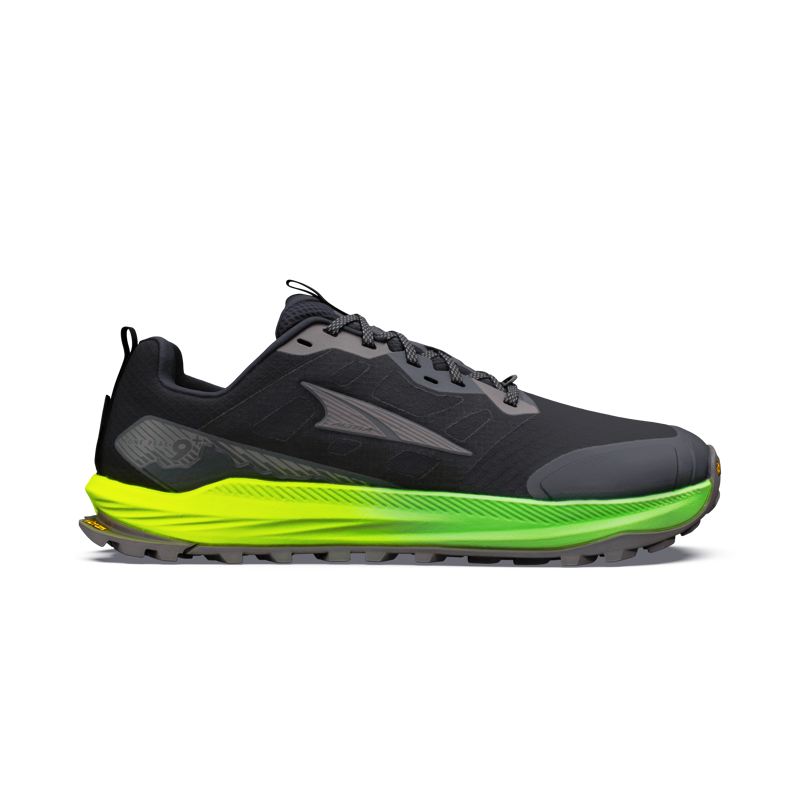 Altra Lone Peak 9+ Trail Running Shoes Mens in Black/Dark Gull Grey