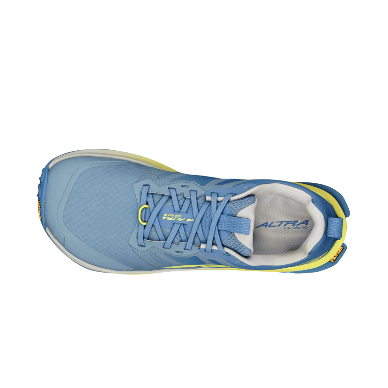 Altra Lone Peak 9+ Trail Running Shoes Womens in Blue/Lime-4