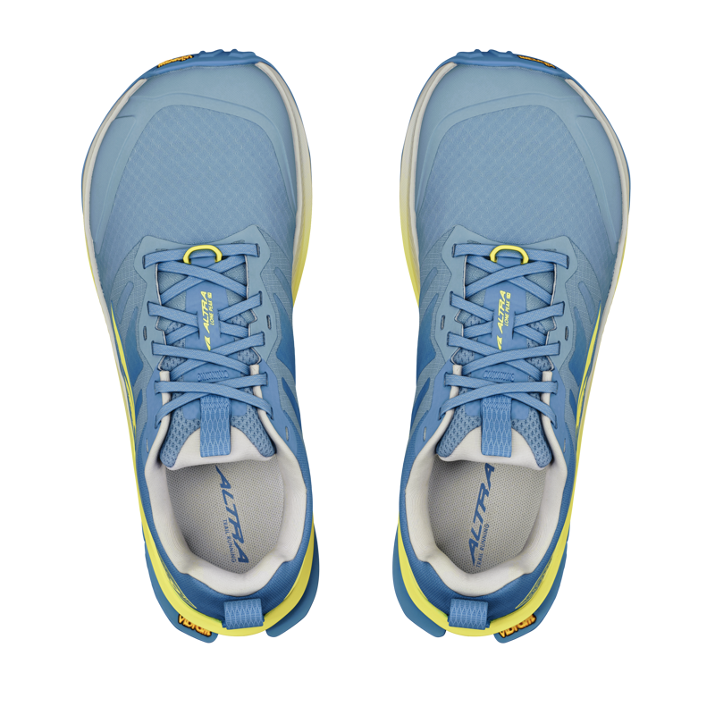 Altra Lone Peak 9+ Trail Running Shoes Womens in Blue/Lime-9