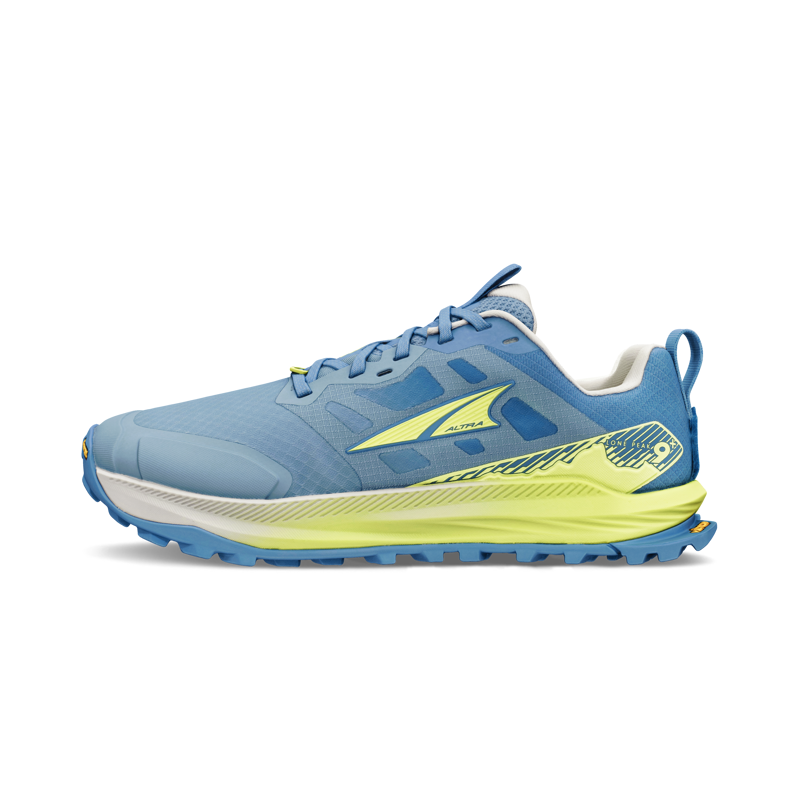 Altra Lone Peak 9+ Trail Running Shoes Womens in Blue/Lime-3