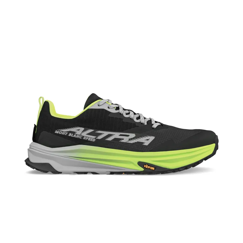 Altra Mont Blanc Speed Mens in Black/Lime