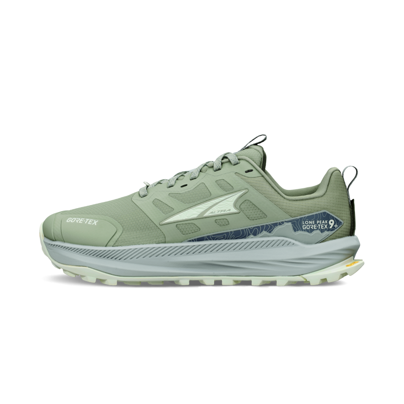 Altra Lone Peak 9+ GTX Trail Running Shoes Womens in Dusty Olive-8