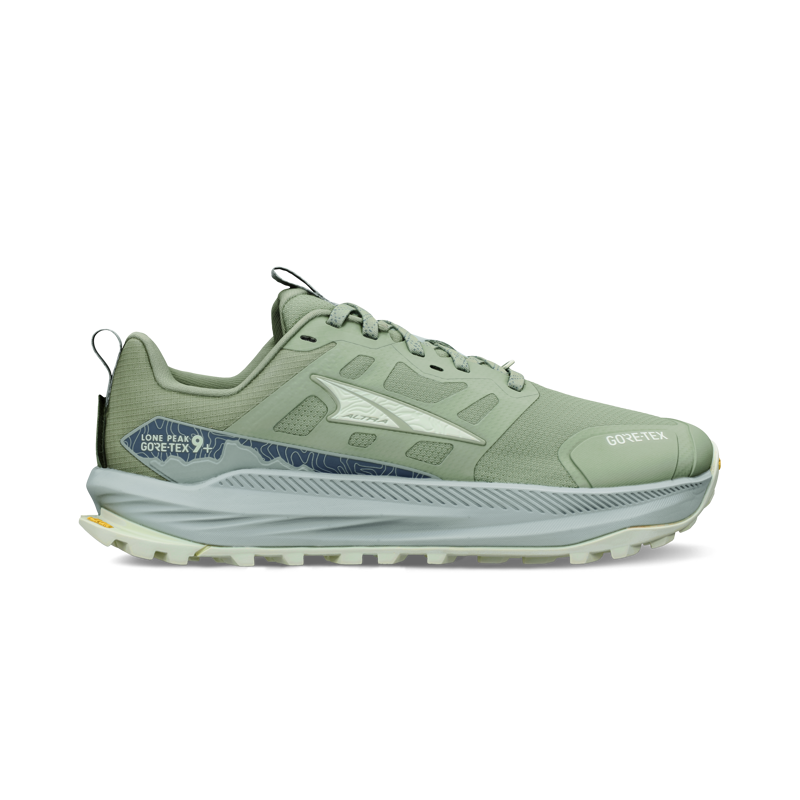 Altra Lone Peak 9+ GTX Trail Running Shoes Womens in Dusty Olive