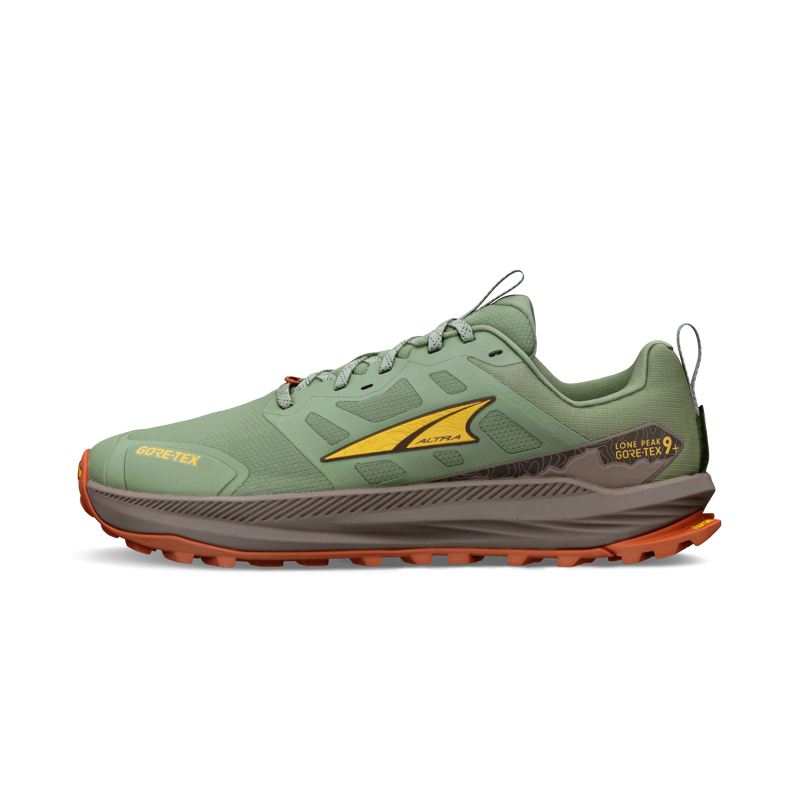 Altra Lone Peak 9+ GTX Trail Running Shoes Mens in Dusty Olive-8