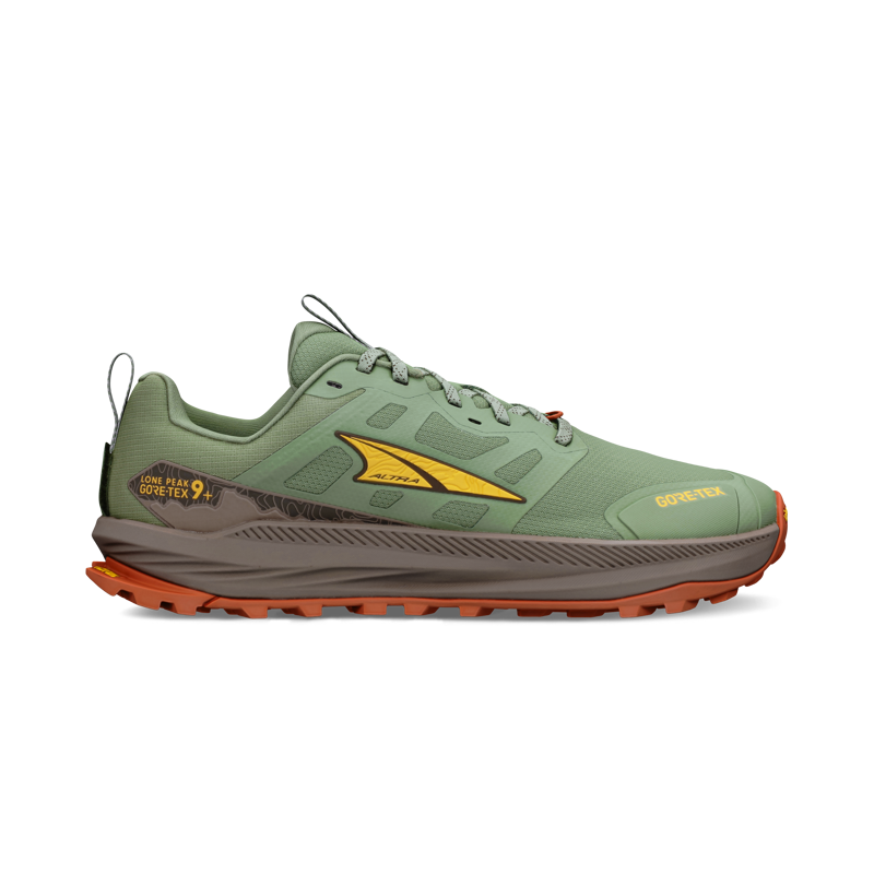 Altra Lone Peak 9+ GTX Trail Running Shoes Mens in Dusty Olive-4