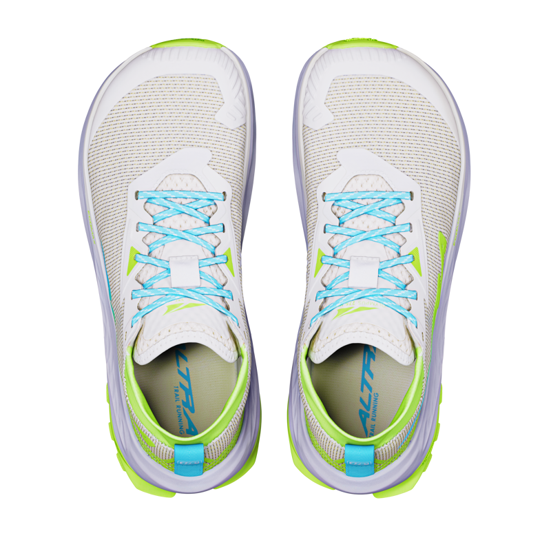 Altra Olympus 275 HiLo Trail Shoes Womens in Vaporous Grey/Bluefish-5