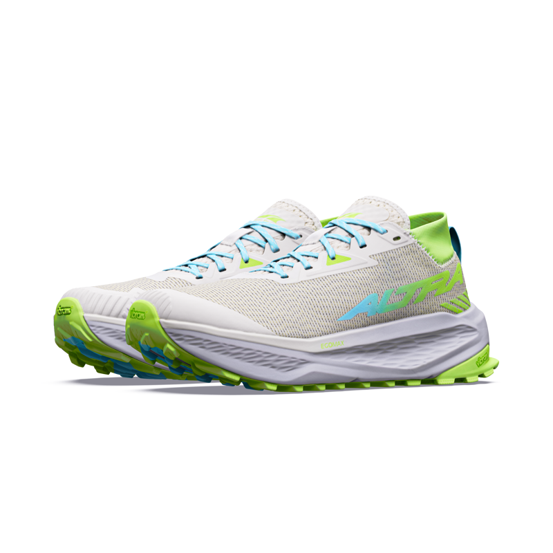 Altra Olympus 275 HiLo Trail Shoes Womens in Vaporous Grey/Bluefish-4
