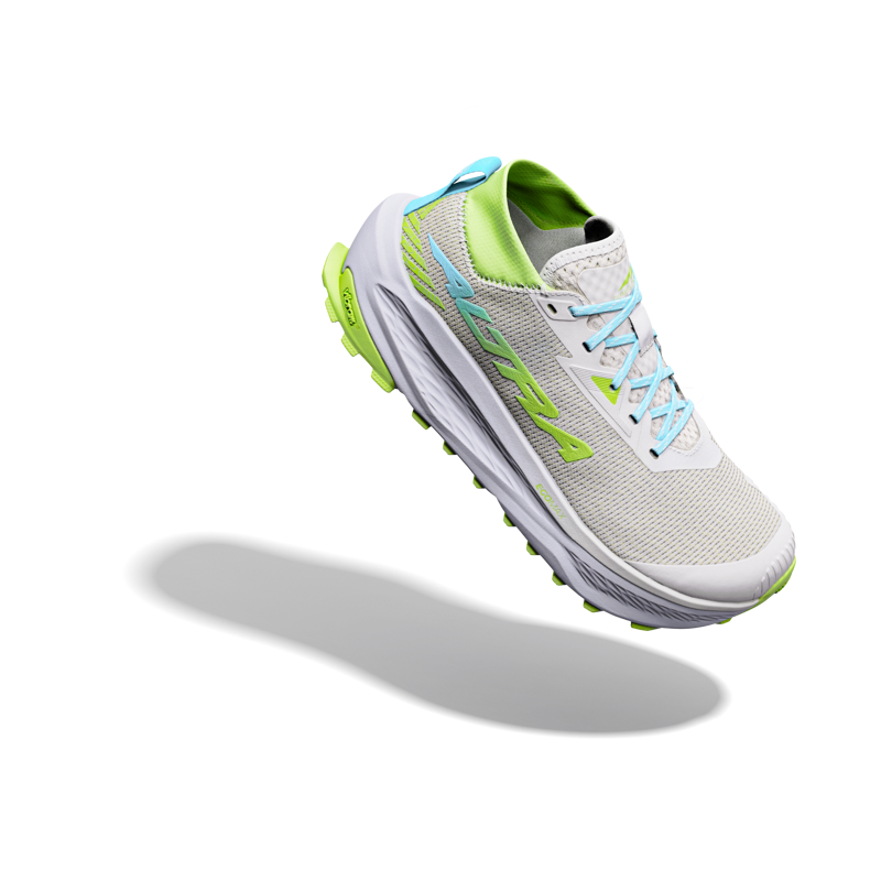 Altra Olympus 275 HiLo Trail Shoes Womens in Vaporous Grey/Bluefish-2