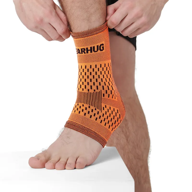 Bearhug Bamboo Ankle Compression Support Sleeve in Black-1