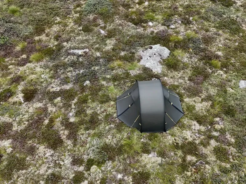 Nortent Ly 1 Silnylon 4S Tent with Footprint in Army Green-9