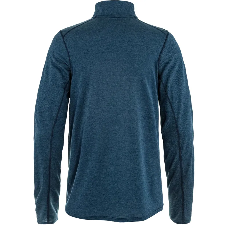 Fjallraven Abisko Day Hike Half Zip Mens in Indigo Blue-1