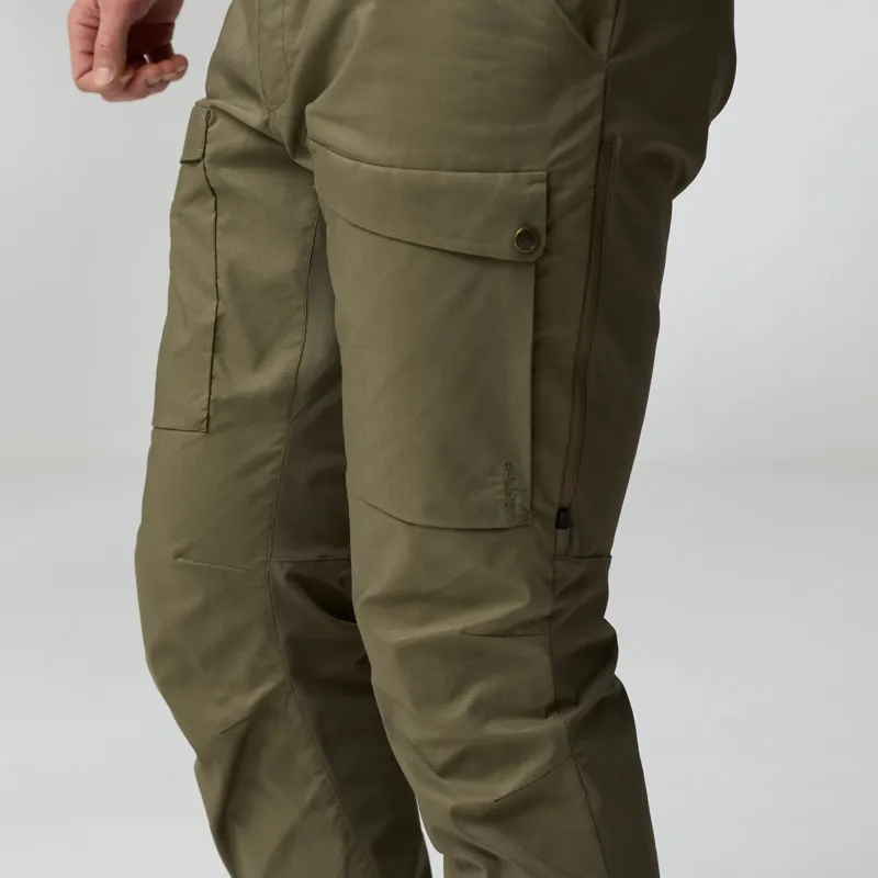 Fjallraven Abisko Hybrid Trail Trousers Mens in Laurel Green-7