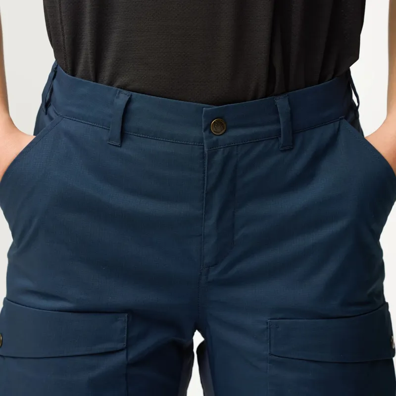 Fjallraven Abisko Hybrid Trail Trousers Womens in Laurel Green-6
