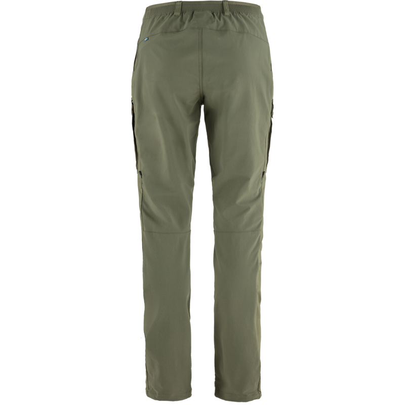 Fjallraven Abisko Hybrid Trail Trousers Womens in Laurel Green-1