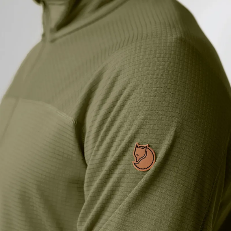 Fjallraven Abisko Lite Fleece Half Zip Mens in Dark Navy-6
