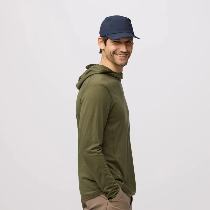 Fjallraven Abisko Wool Hoodie Mens in Dark Navy-4