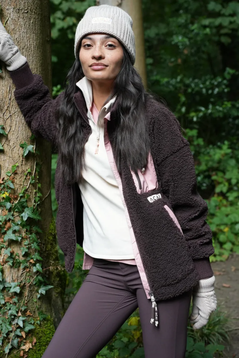 Acai Adventure Fleece Womens in Chocolate Plum-7