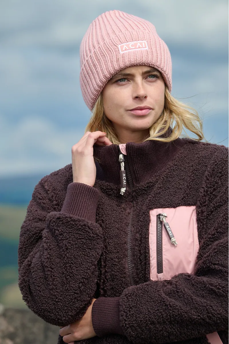 Acai Adventure Fleece Womens in Chocolate Plum-3