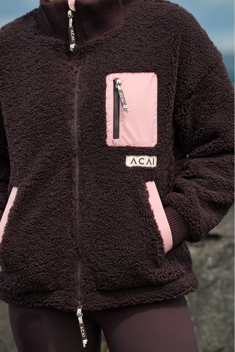 Acai Adventure Fleece Womens in Chocolate Plum-6