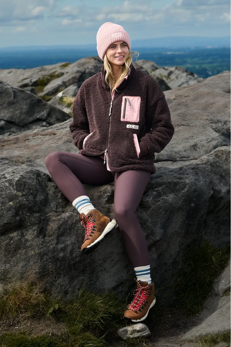 Acai Adventure Fleece Womens in Chocolate Plum-4