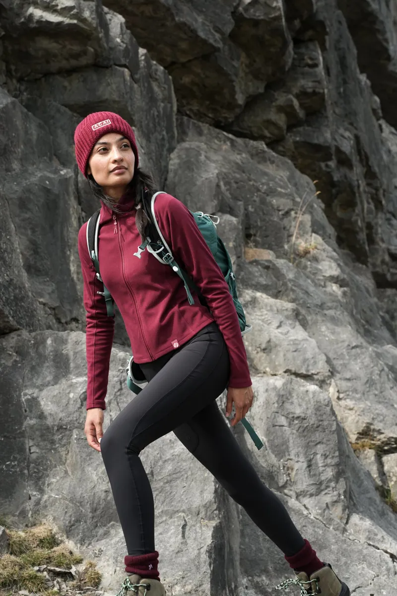 Acai Endurasoft Full Zip Fleece Womens in Cabernet-7