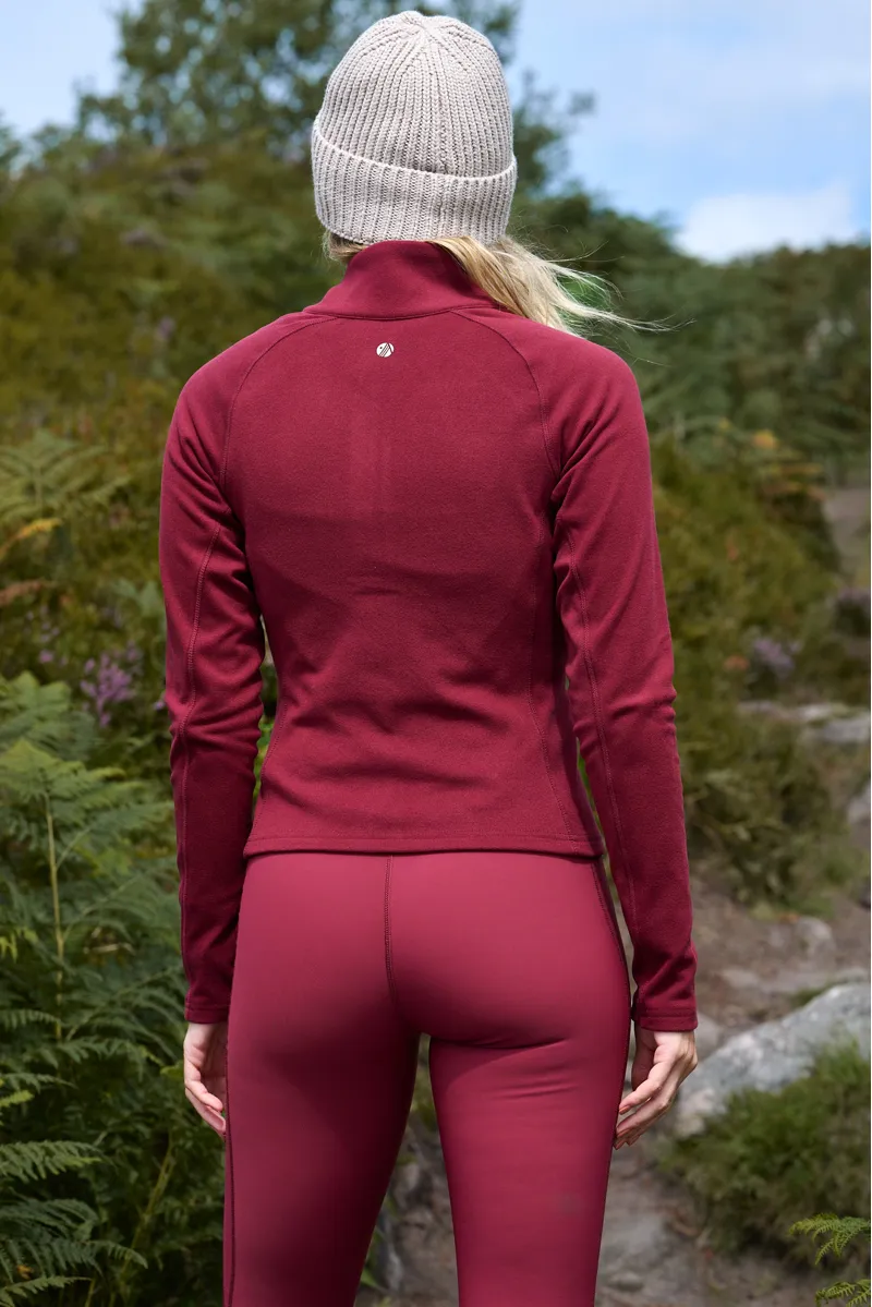 Acai Endurasoft Full Zip Fleece Womens in Cabernet-1