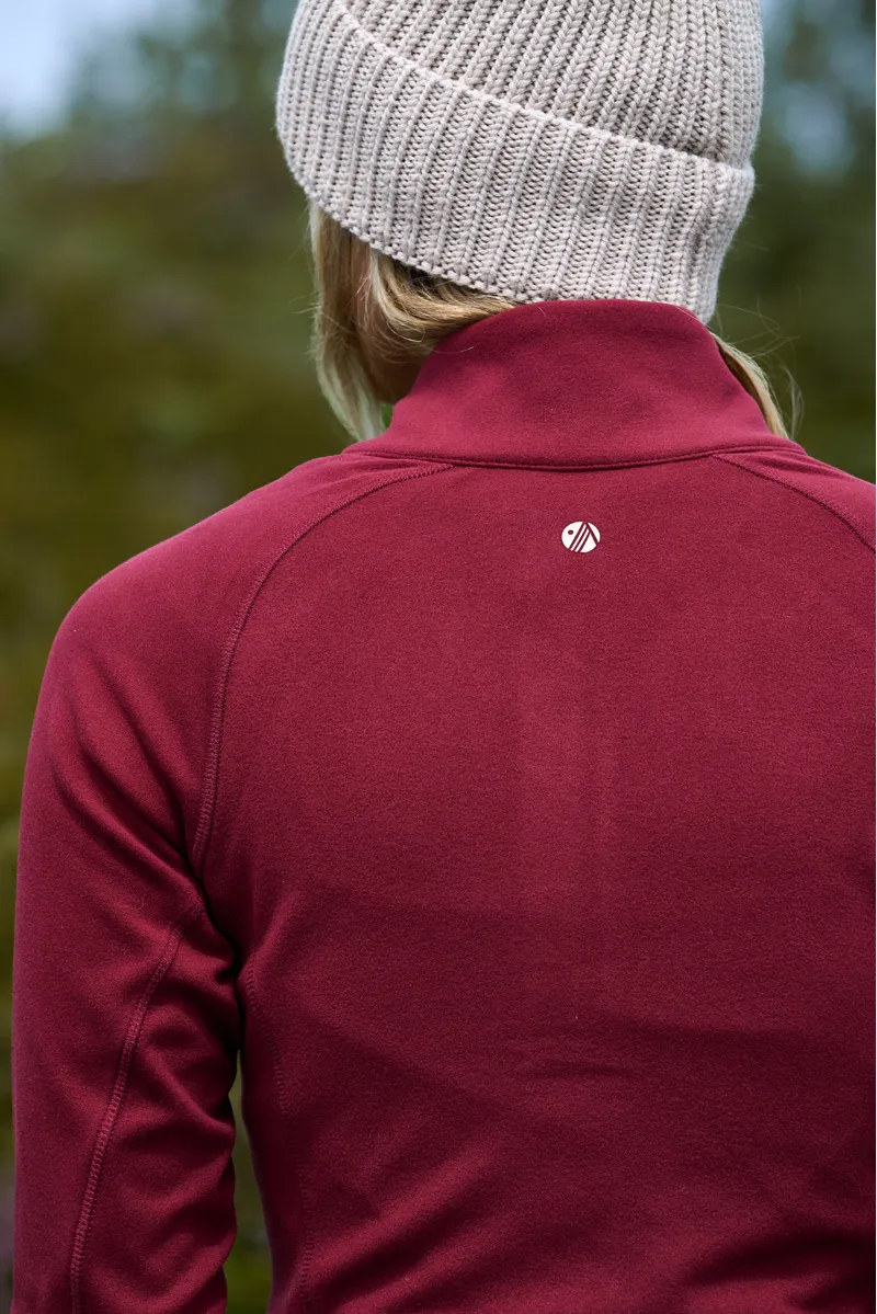 Acai Endurasoft Full Zip Fleece Womens in Cabernet-5