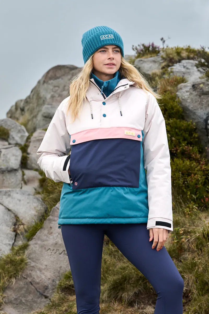 Acai Glacier Waterproof Jacket Womens in Wild Fern