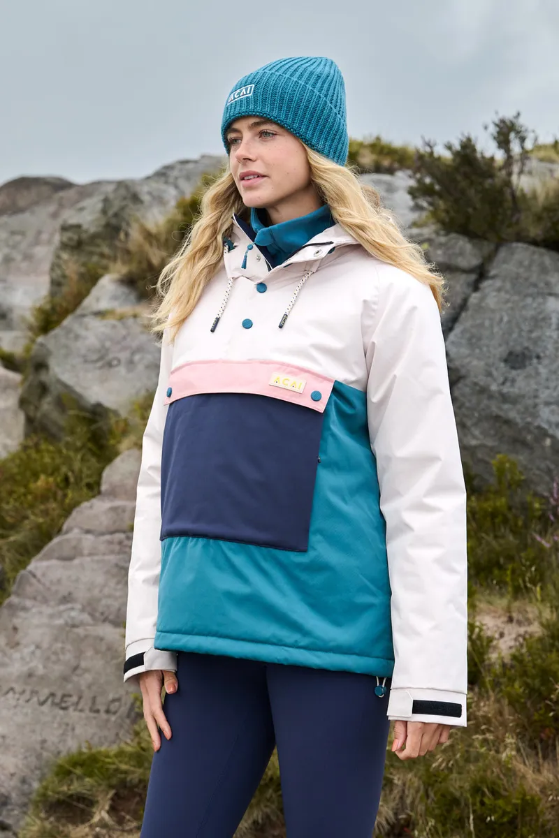 Acai Glacier Waterproof Jacket Womens in Wild Fern-1
