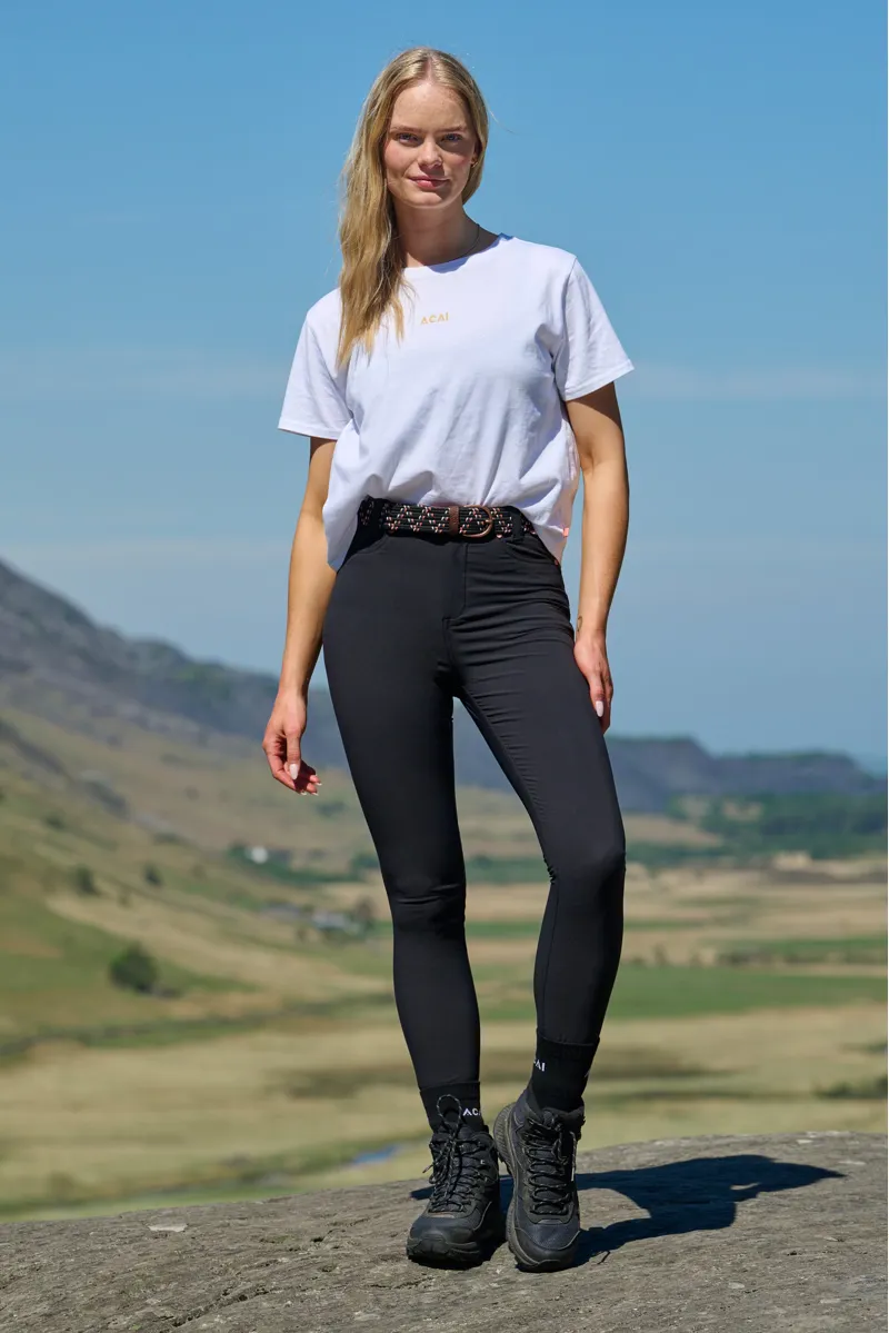 Acai MAX Stretch Skinny Outdoor Trousers Womens in Black-2