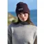 Acai Merino Wool Beanie Womens in Chocolate Plum