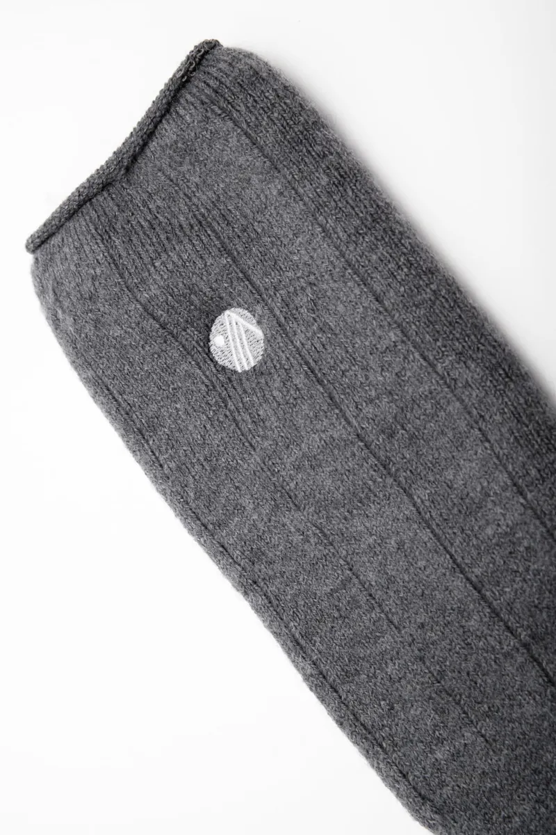 Acai Merino Wool Hiking Socks Womens in Charcoal-1