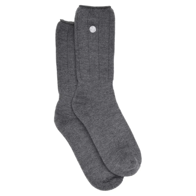 Acai Merino Wool Hiking Socks Womens in Charcoal