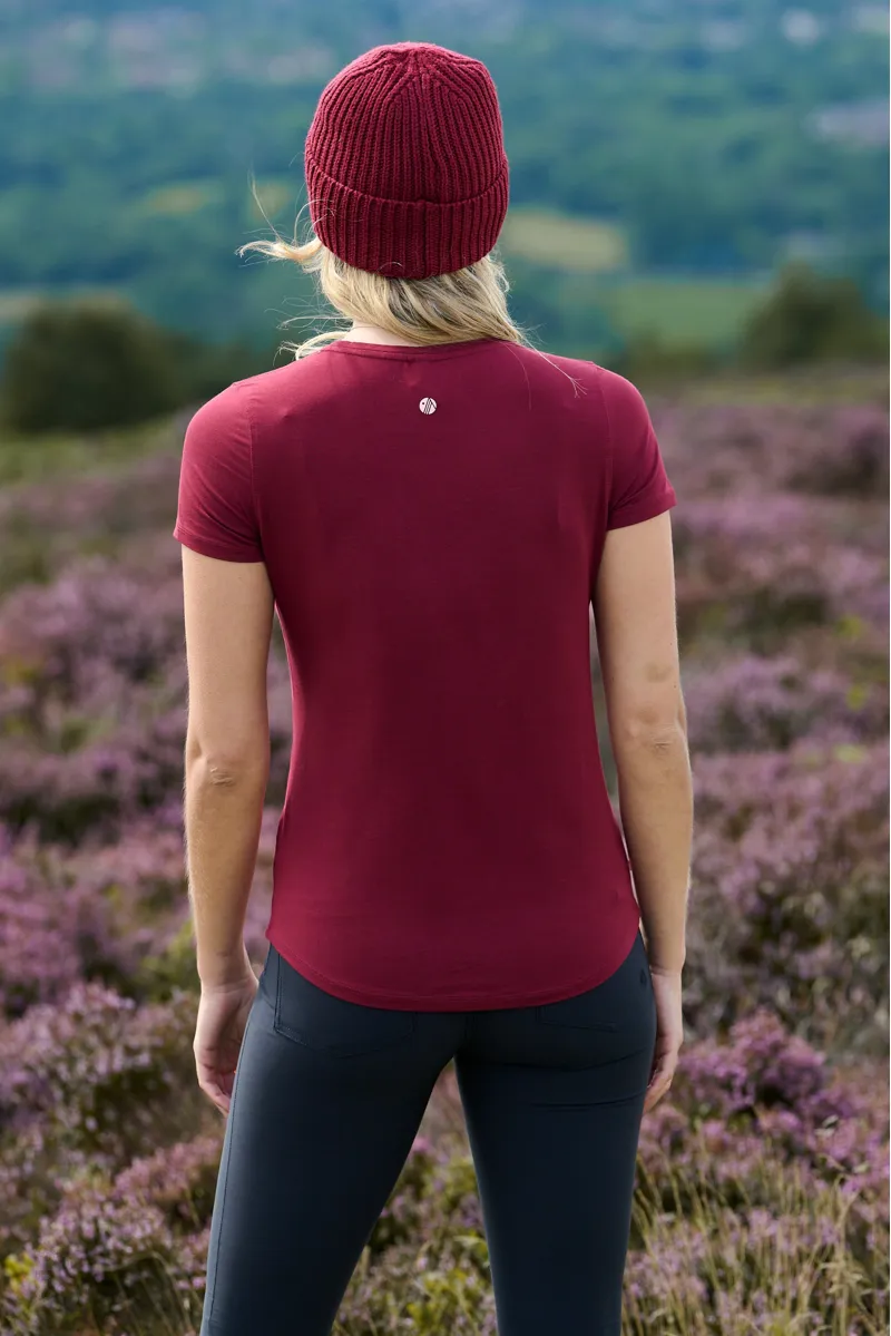 Acai On The Go Tee Womens in Cabernet-1
