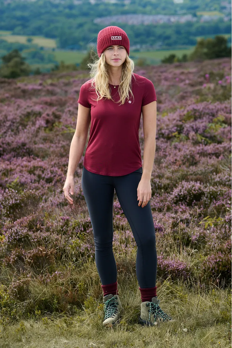 Acai On The Go Tee Womens in Cabernet-5