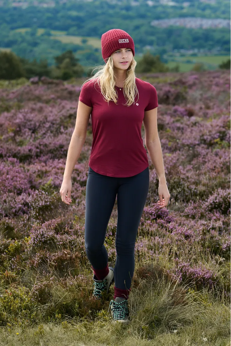 Acai On The Go Tee Womens in Cabernet-4