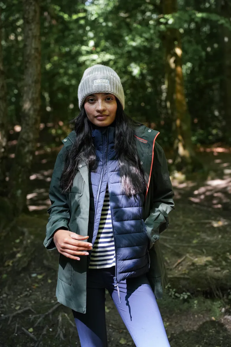 Acai River Waterproof Jacket Womens in Deep Khaki-2
