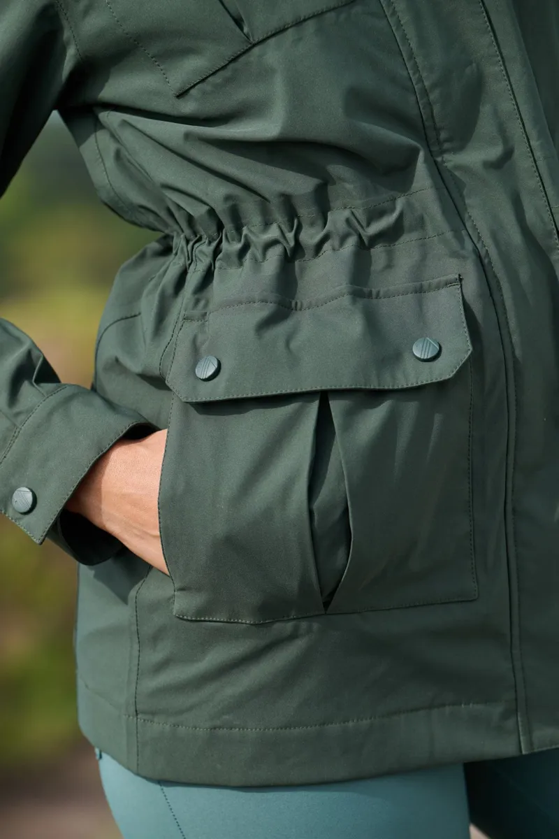 Acai River Waterproof Jacket Womens in Deep Khaki-3