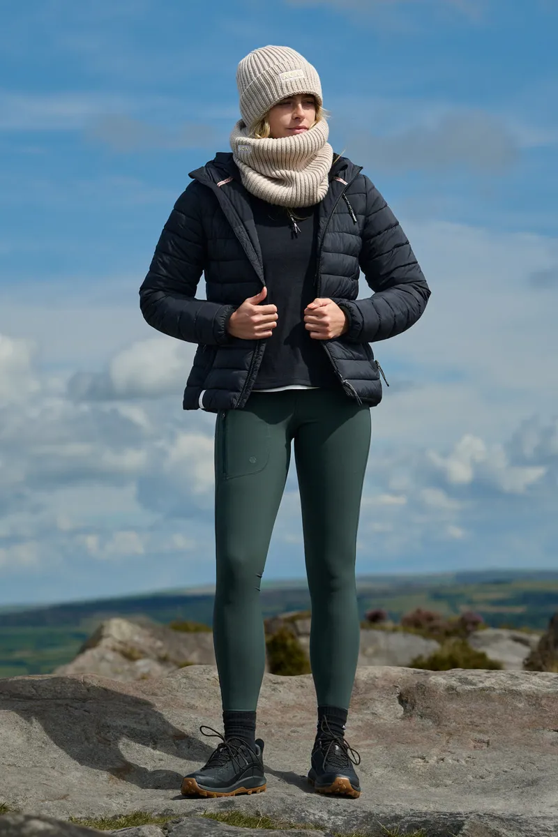 Acai Softshell Leggings Womens in Forest Green