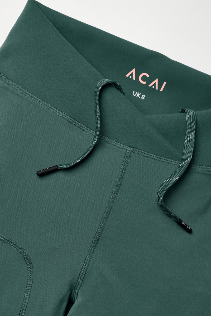 Acai Softshell Leggings Womens in Forest Green-6