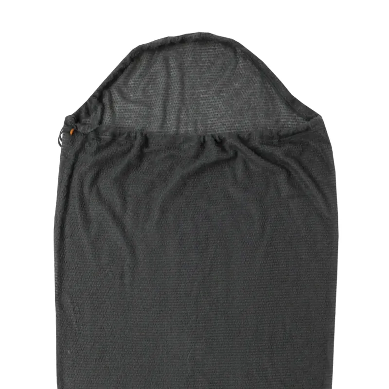 Big Agnes Alpha Direct Fleece Sleeping Bag Liner Regular in Grey-1