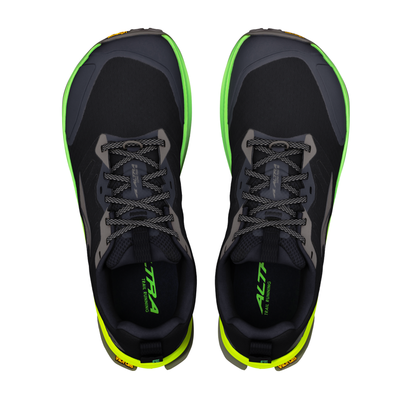 Altra Lone Peak 9+ Trail Running Shoes Mens in Black/Dark Gull Grey-5