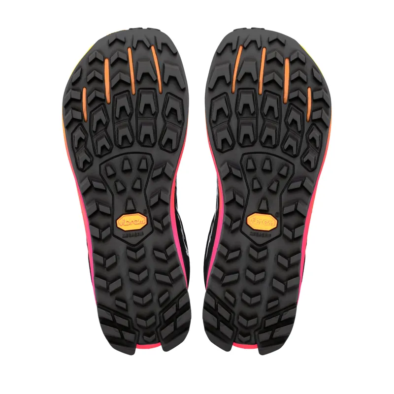 Altra Lone Peak 9+ Trail Shoe Womens in Black/Knockout Pink/White-1