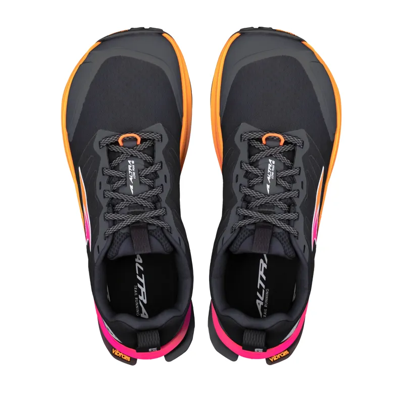 Altra Lone Peak 9+ Trail Shoe Womens in Black/Knockout Pink/White-5