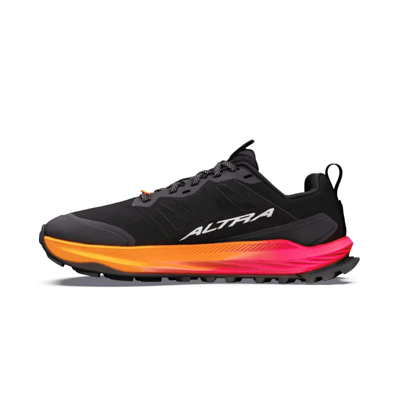 Altra Lone Peak 9+ Trail Shoe Womens in Black/Knockout Pink/White-3