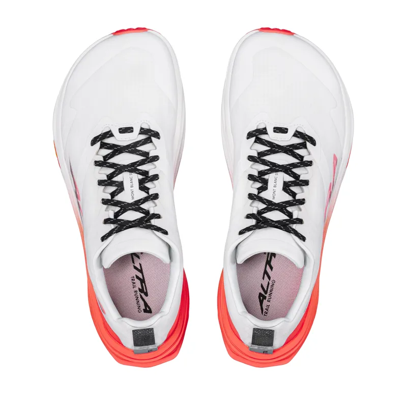 Altra Mont Blanc Speed Trail Running Shoes Mens in White/Red-5