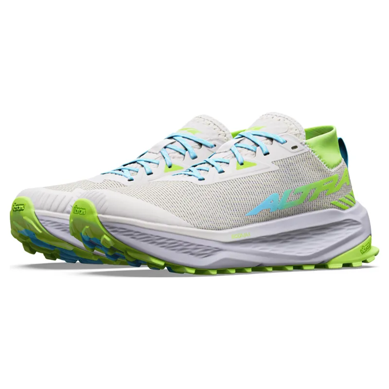 Altra Olympus 275 HiLo Trail Shoes Womens in Vaporous Grey/Bluefish-4